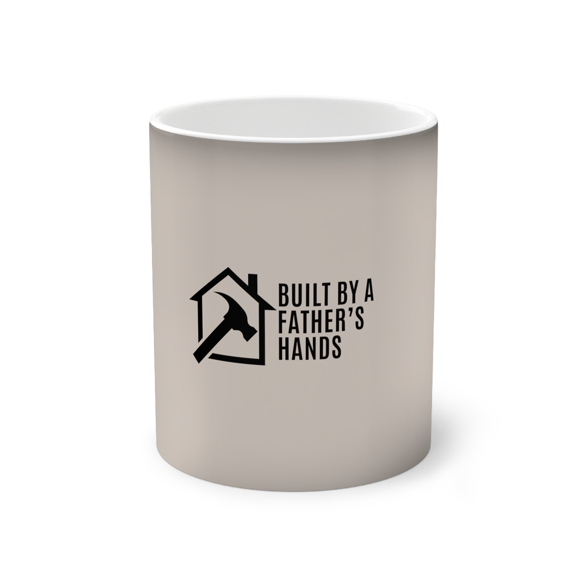 Color-Changing Mug — "Built by a Father's Hands" Dad Gift (11 oz)