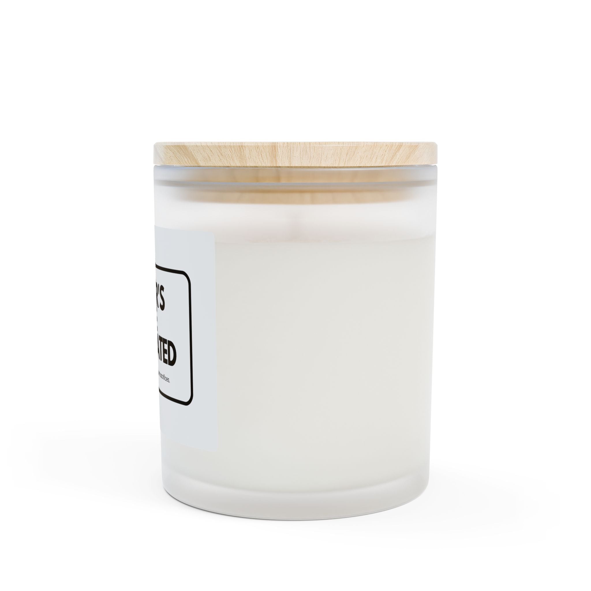 Frosted Glass Candle, 11oz
