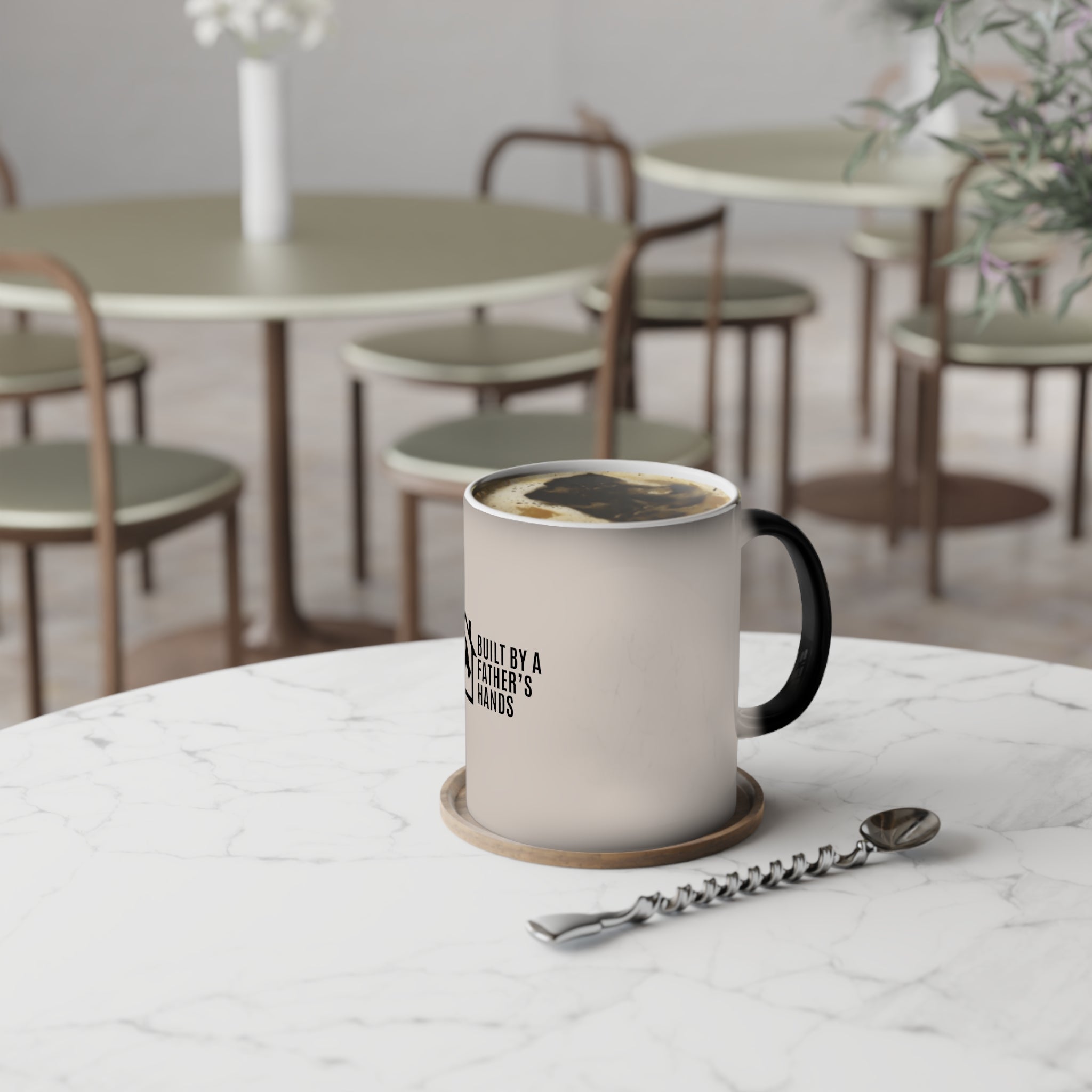 Color-Changing Mug — "Built by a Father's Hands" Dad Gift (11 oz)
